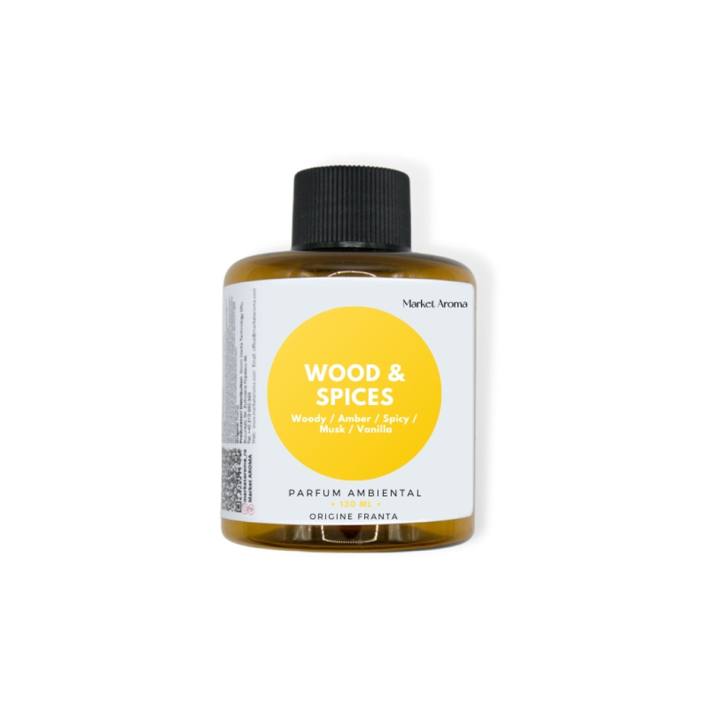 Rezervă de Parfum Wood & Spices 130ml - Difuzor Modern